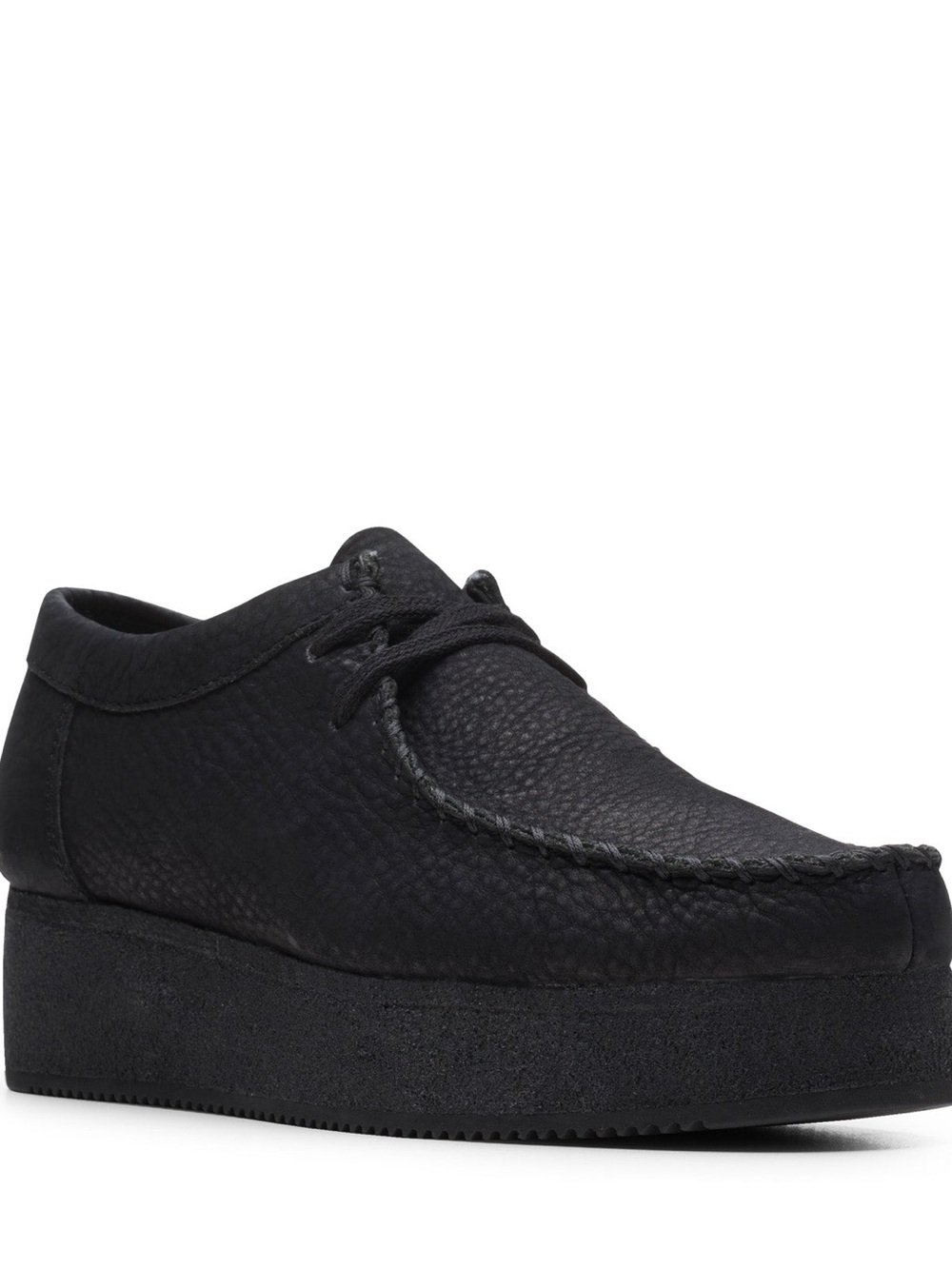 Clarks Women's Black Platform Moccasin Loafer